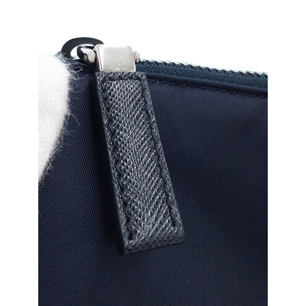 PRADA Re Saffiano Leather Shoulder Crossbody Bag Black - Picture 4 of 9